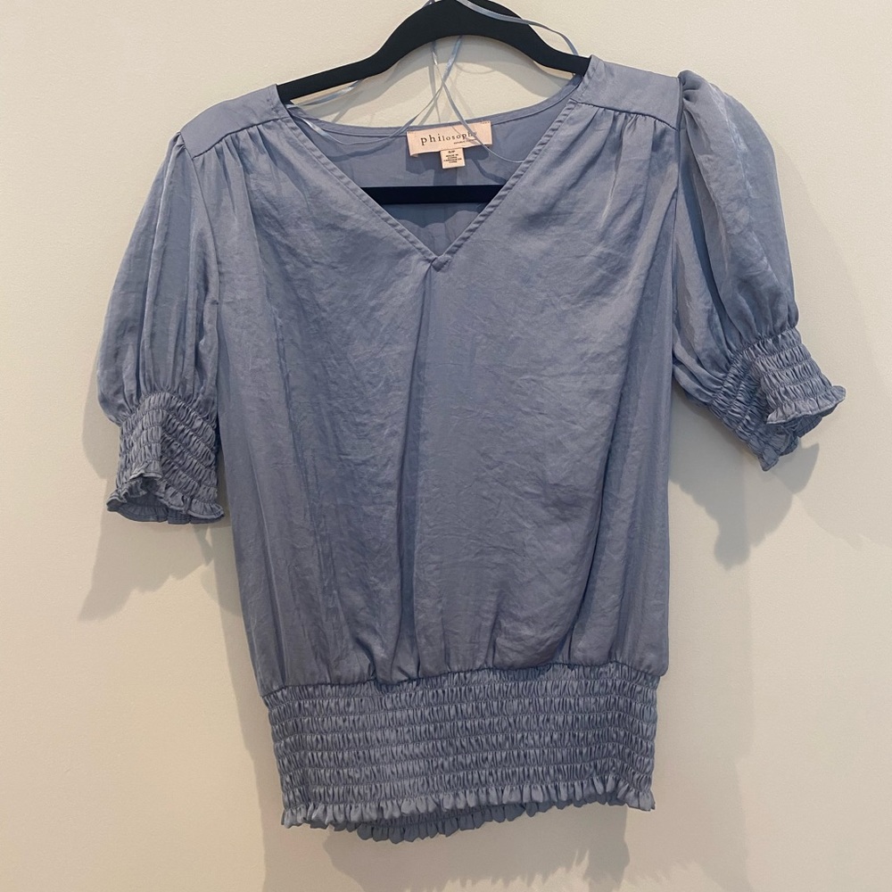 Philosophy Blue Blouse- Size S/P!